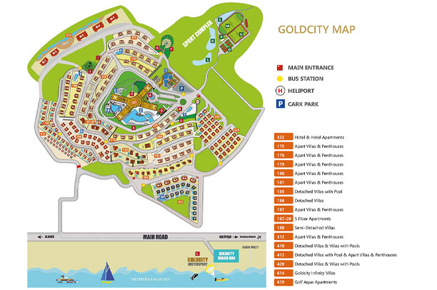 Goldcity Yerleşim Planı