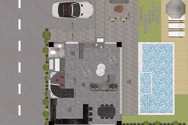 Infinity Villa Ground Floor Plan - Goldcity